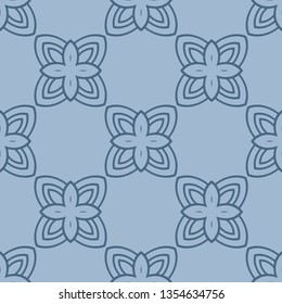 Color Seamless Lace Pattern With Abstract Geometric Flower. Stylish Fashion Design Background For Invitation Card. Illustration