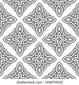 Color Seamless Lace Pattern With Abstract Geometric Flower. Stylish Fashion Design Background For Invitation Card. Illustration