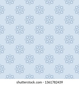 Color Seamless Lace Pattern With Abstract Geometric Flower. Stylish Fashion Design Background For Invitation Card. Illustration