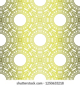 Color Seamless Pattern With Abstract Geometric Flower. Stylish Fashion Design Background For Invitation Card. Illustration