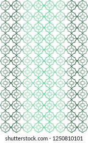 Color Seamless Pattern With Abstract Geometric Flower. Stylish Fashion Design Background For Invitation Card. Illustration