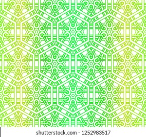 Color Seamless Pattern With Abstract Geometric Flower. Stylish Fashion Design Background For Invitation Card. Illustration