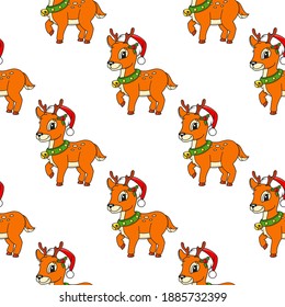 Color seamless pattern. Cartoon style. Bright design. For walpaper, poster, banner. Hand drawn. Vector illustration isolated on white background.