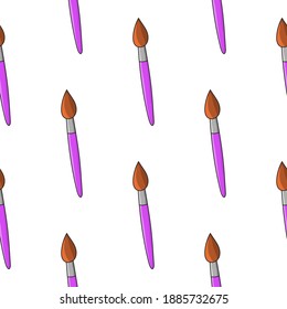 Color seamless pattern. Cartoon style. Bright design. For walpaper, poster, banner. Hand drawn. Vector illustration isolated on white background.