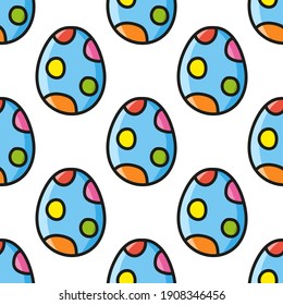 Color seamless pattern. Cartoon style. Bright design. For walpaper, poster, banner. Hand drawn. Vector illustration isolated on white background.