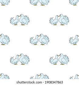 Color seamless pattern. Cartoon style. Bright design. For walpaper, poster, banner. Hand drawn. Vector illustration isolated on white background.