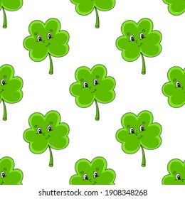 Color seamless pattern. Cartoon style. Bright design. For walpaper, poster, banner. Hand drawn. Vector illustration isolated on white background.