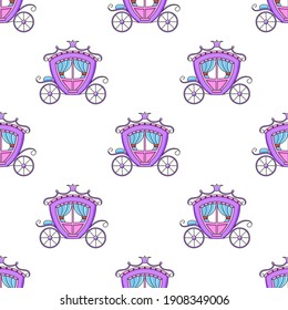 Color seamless pattern. Cartoon style. Bright design. For walpaper, poster, banner. Hand drawn. Vector illustration isolated on white background.