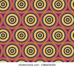 color seamless pattern in ethnic style