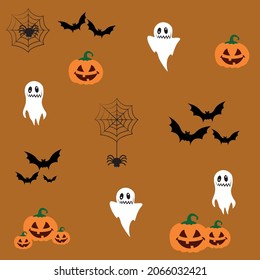 color seamless pattern for halloween