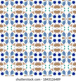 Color seamless pattern for paper and fabric design