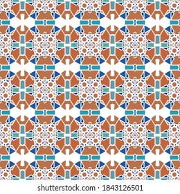 Color seamless pattern for paper and fabric design