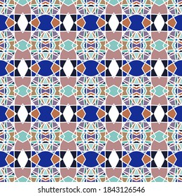 Color seamless pattern for paper and fabric design