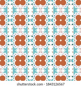 Color seamless pattern for paper and fabric design