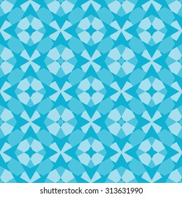 Color seamless pattern of triangles, built on the principle of the kaleidoscope.