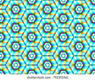 Color seamless picture of geometric elements bright colours