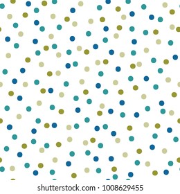 Color seamless polka dots pattern