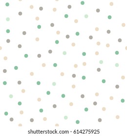 Color Seamless  Polka Dots Pattern