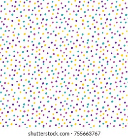 Color seamless polka dots pattern