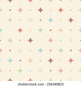 Color seamless textured diamond pattern. Retro background
