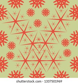 Color seamless vintage pattern with geometric pattern.