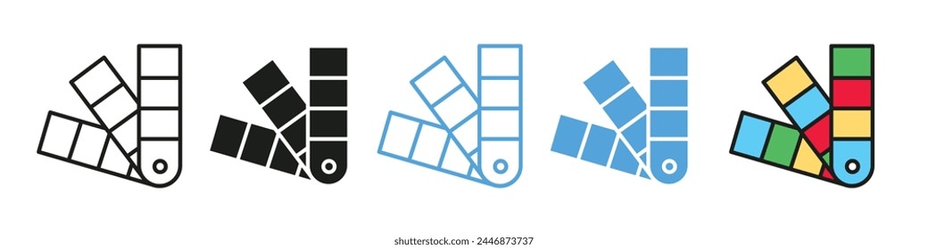Color Selection Palette Icon for Designers in Web and Print Media