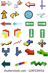Color set of arrows