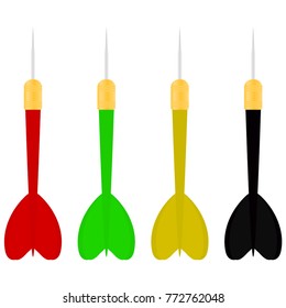 Color set of darts