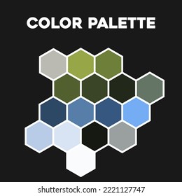 Conjunto de colores para el diseño. Ilustración del vector