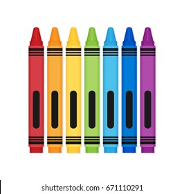 Ð¡rayons color set flat vector