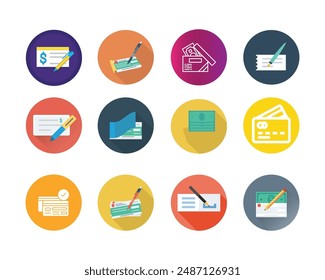 Color Set of icons for web.