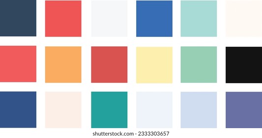 retro de ilustración vectorial de paleta de colores