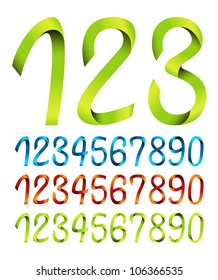 Color sets of ribbon numbers