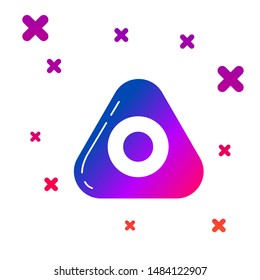 Color Sewing chalk icon isolated on white background. Gradient random dynamic shapes. Vector Illustration