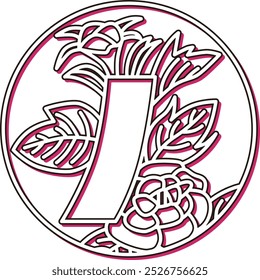 Color shadow circular simple hanafuda, Minazuki, peony, blue short, June, peony, blue short