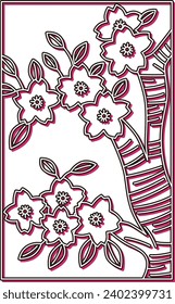 Color Shadow Hanafuda Yayoi Cherry Blossom March Cherry Blossom Dregs