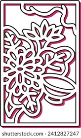 Sombra de color mini hanafuda Nagatsuki chrysanthemum taza Septiembre de crisantemo taza