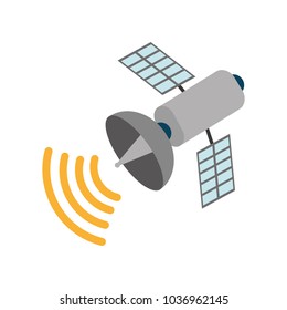 color shadow satellite technology digital global netword