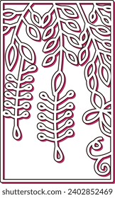 Color Shadow Simple Hanafuda Uzuki Wisteria April Wisteria Scrap