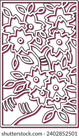 Color Shadow Simple Hanafuda Yayoi Cherry Blossom March Cherry Blossom Dregs