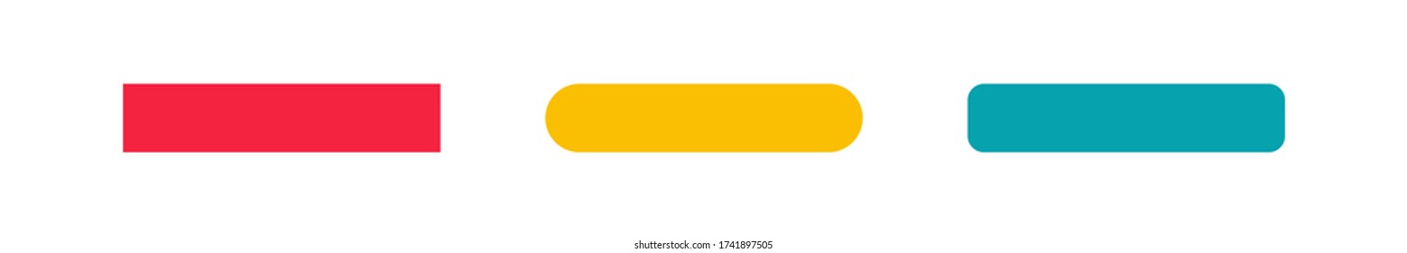 Color shape banner, vector graphic abstract elements for your design.