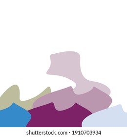 color de la forma y espacio de copia del texto