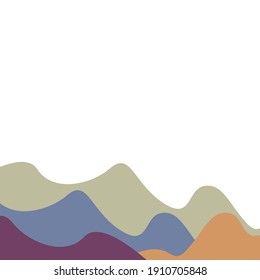 color of shape and copy space for text
