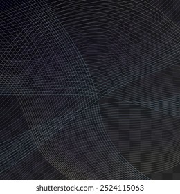 Color Shape Geometric Vector Transparent Background. Digital Waveform Creative Texture. Flow Effect Design. Rainbow Curve Sound Banner.