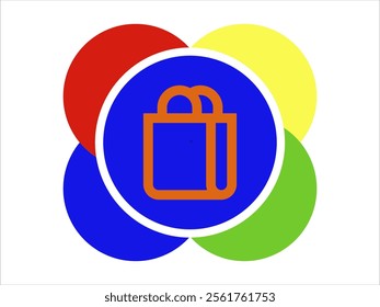 Color shape symbol vector for activity publication