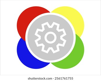 Color shape symbol vector for activity publication