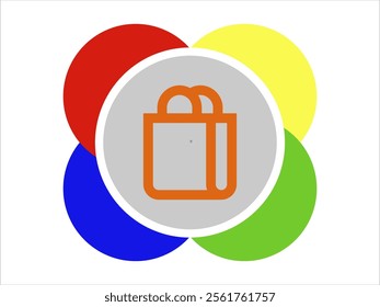 Color shape symbol vector for activity publication