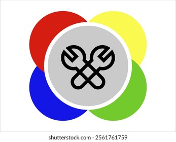 Color shape symbol vector for activity publication