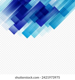 Color Shape Vector Transparent Background. Blue Modern Stripe Flyer. Abstract Line Texture. Art Pattern.