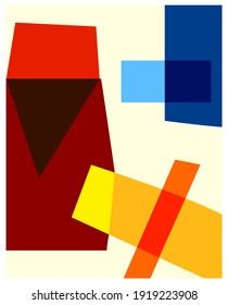 Formas de color ilustraciones vectoriales abstractas de fondo.